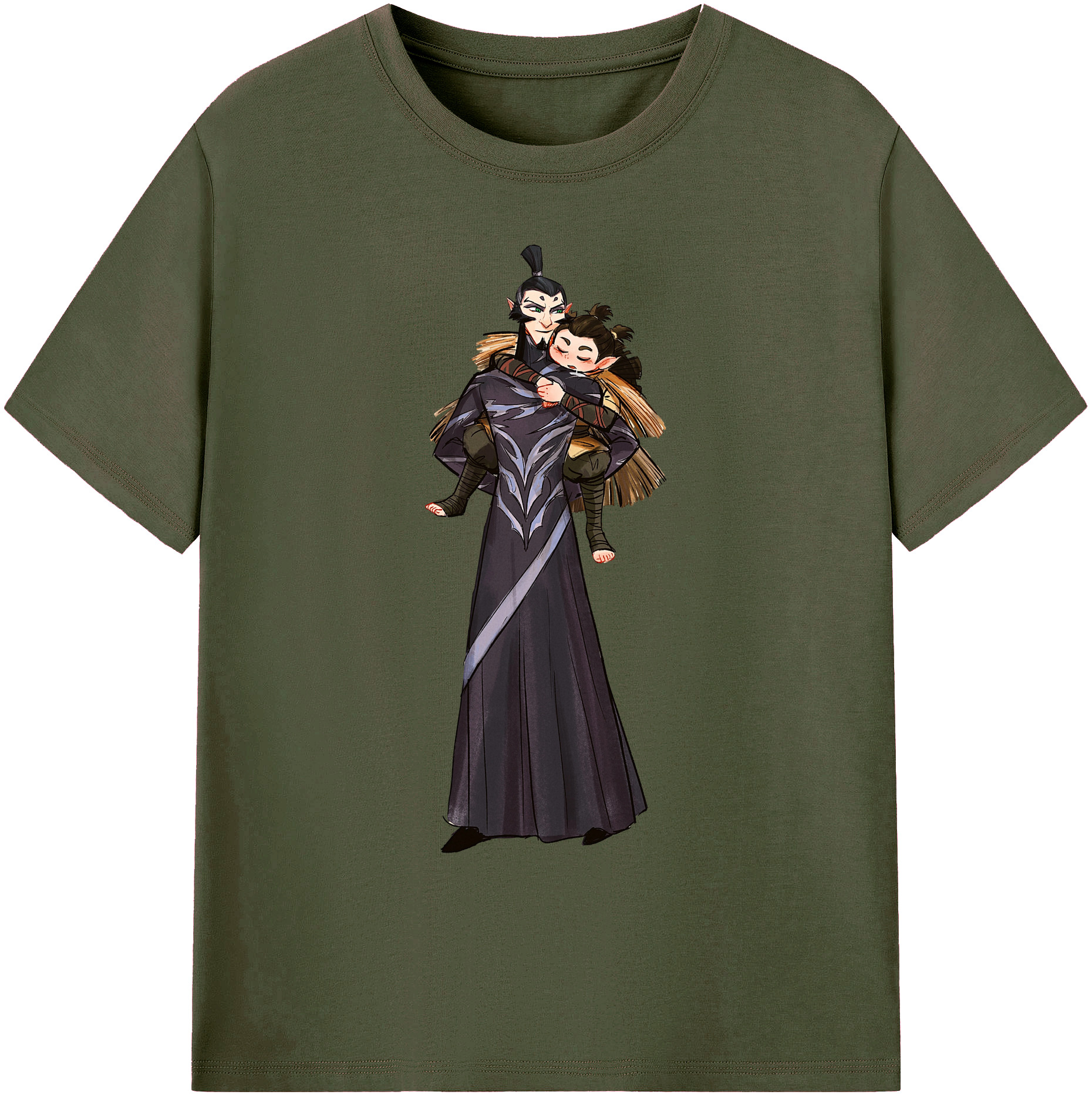 （画像用） Ne Zha 2 ナタ 魔童の大暴れ 綿100％ メンズ半袖Tシャツ｜肌触りやわらか＆通気性